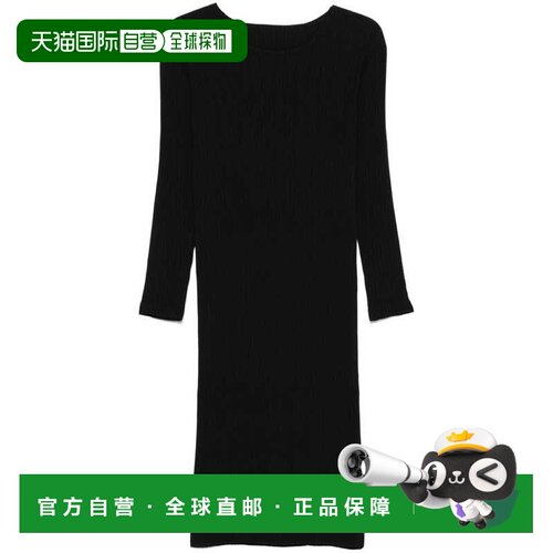 1h可退 香港直邮Issey Miyake 三宅一生 女士 黑色连衣裙 IM48FH1