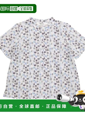 1h可退 香港直邮Bonpoint 男童 Cesar 花朵棉质衬衫童装