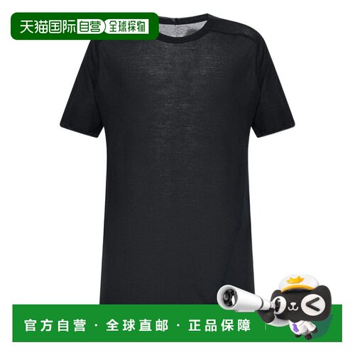 香港直邮RICK OWENS 男士T恤 RU01F2265JS09 SS2026 黑色 Temple