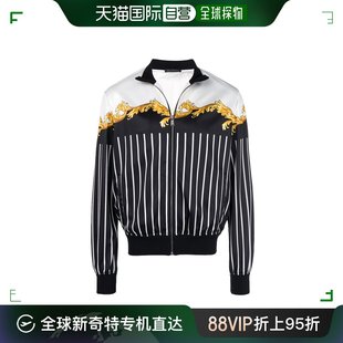 19FW 香港直邮VERSACE 徽标条纹休闲夹克 Men