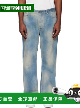 1h可退 香港直邮off-white 男士 蓝色 Diagonal Raw Patch 90s Sk