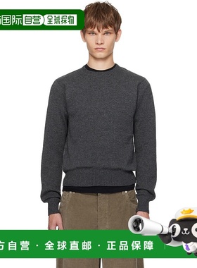香港直邮AURALEE 男士 灰色 Light Cashmere Knit 毛衣 A25AP02CJ