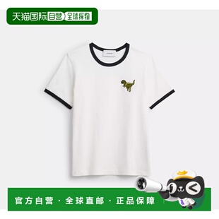 T恤 Rexy 自营欧洲直邮Coach蔻驰 女士白色Ringer