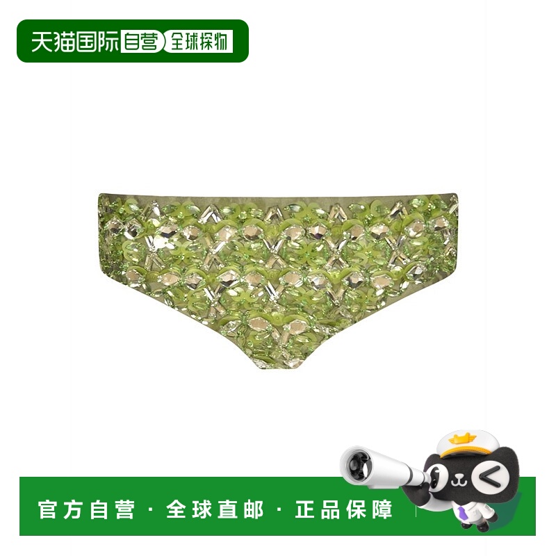 1h可退 香港直邮Miu Miu 缪缪 女士 亮片綴飾拉鍊內褲 SP942413V7