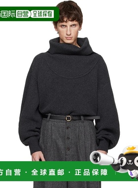 香港直邮Jacquemus 男士 灰色 The Pallone 毛衣 25HSWM00611AK00