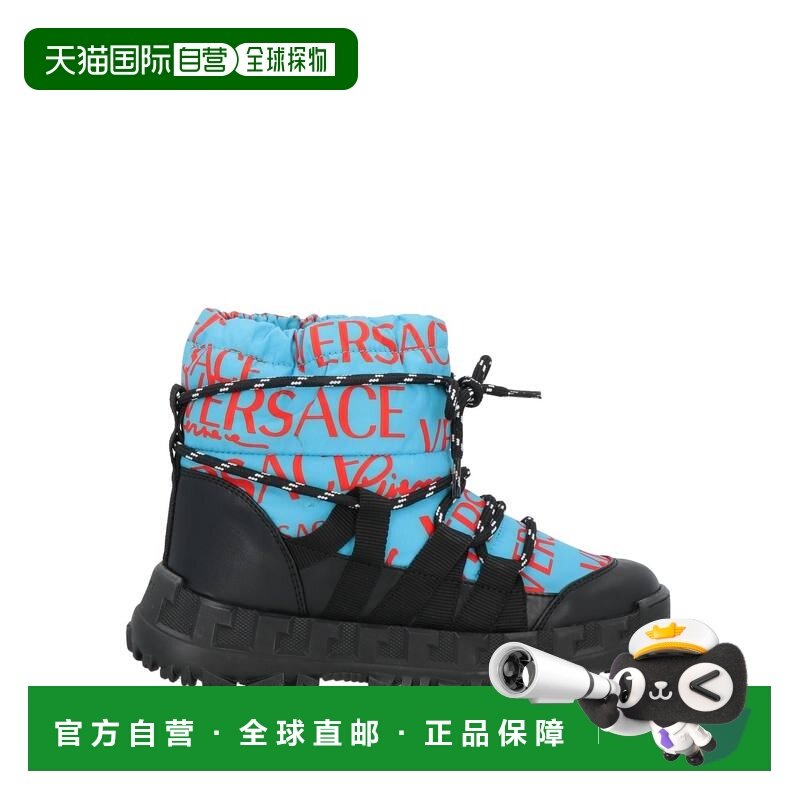 1h可退 香港直邮versace 女童 脚踝靴童鞋 blue蓝色 舒适时尚,童鞋/婴儿鞋/亲子鞋,皮靴,淘宝优惠券,粉丝福利购,淘宝优惠卷