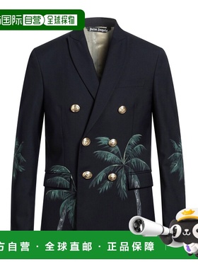 香港直邮Palm Angels 棕榈天使 男士 西装外套 blue蓝色 舒适时尚