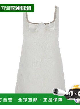 1h可退 Self-Portrait 女士 Front 白色迷你方形领蝴蝶结