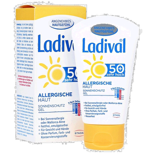 自营｜德国Ladival敏感肌过敏皮肤30倍面部手部防晒凝胶50ml啫喱