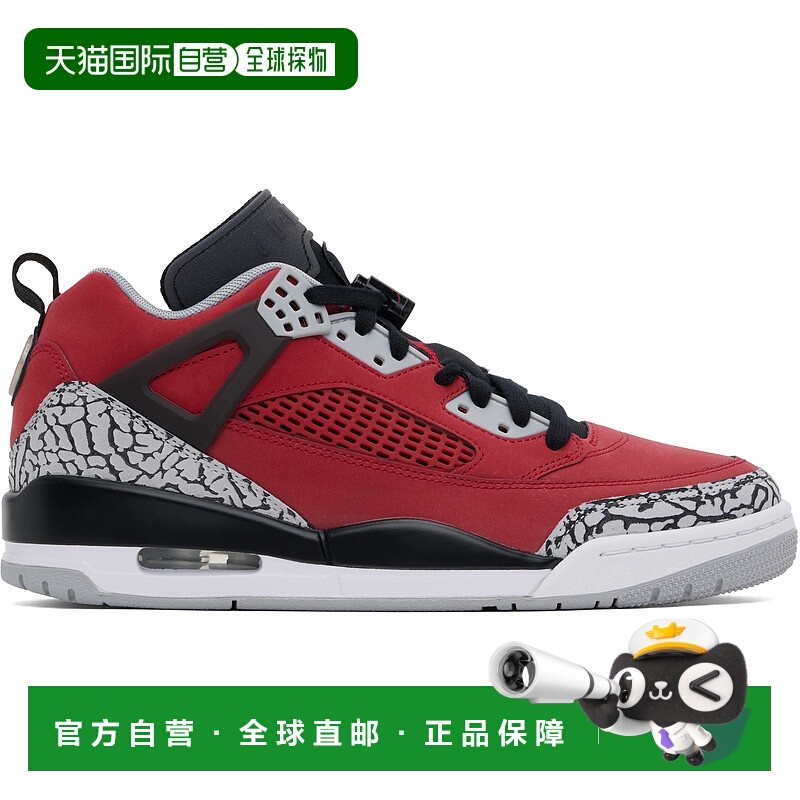 1h可退 香港直邮Nike 耐克 男士 红色 & 灰色 Jordan Spizike Low
