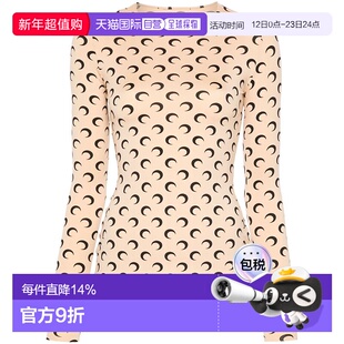 1h可退 香港直邮Marine Serre 女士 长袖T恤 WTS006ACJER0001