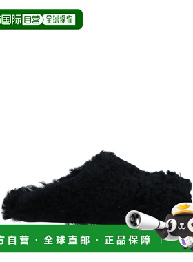 香港直邮Marni 玛尼 女士 Mules 木屐 BLACK 黑色时尚舒适女鞋