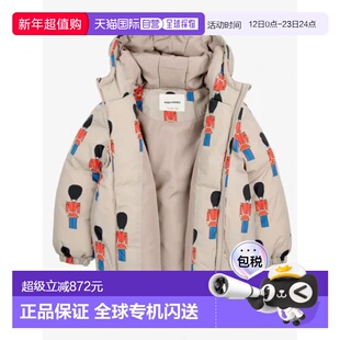 1h可退 香港直邮bobo choses 男童 LITTLE SOLDIERS 锡色全厚夹克