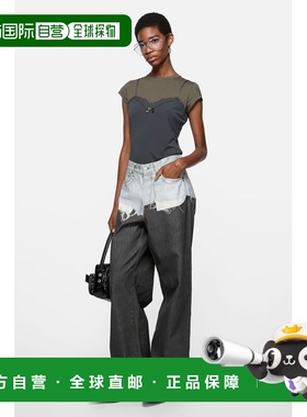 欧洲直邮ACNE（艾克妮）蕾丝层效果T恤