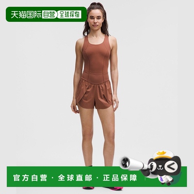 自营1h可退 欧洲直邮LULULEMON露露乐檬 Go Further 8厘米开叉连