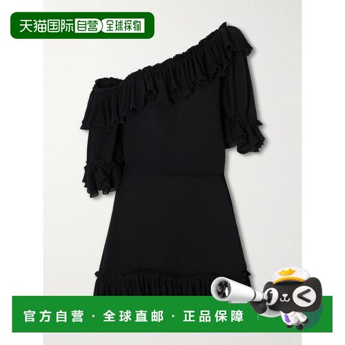 1h可退 Saint Laurent 圣罗兰 女士 不对称迷你连衣裙 819589Y3K4