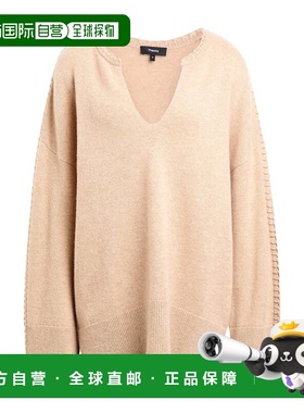 香港直邮THEORY 希尔瑞 女士 羊绒混纺毛衣 beige米色 舒适时尚