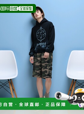 1h可退 香港直邮Balenciaga 巴黎世家 男士 黑色 Metal BB Stenci