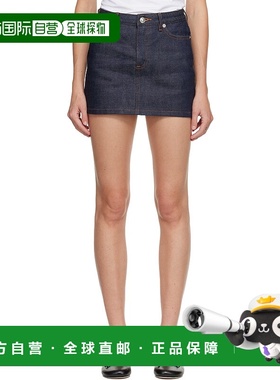 1h可退 香港直邮A.P.C. 女士 蓝色牛仔短裙 CODBSF06093 舒适时尚