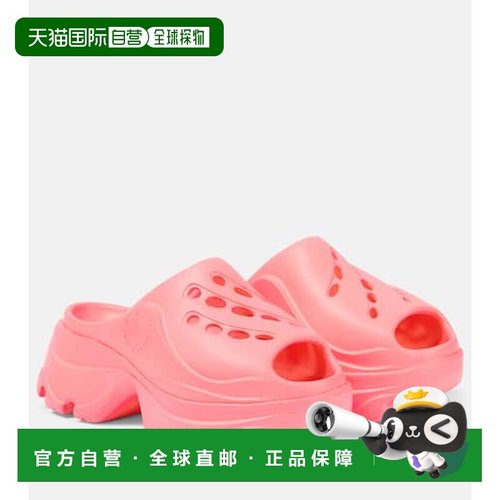 香港直邮adidas 阿迪达斯 女士 徽标橡胶木屐 000937女鞋一脚蹬