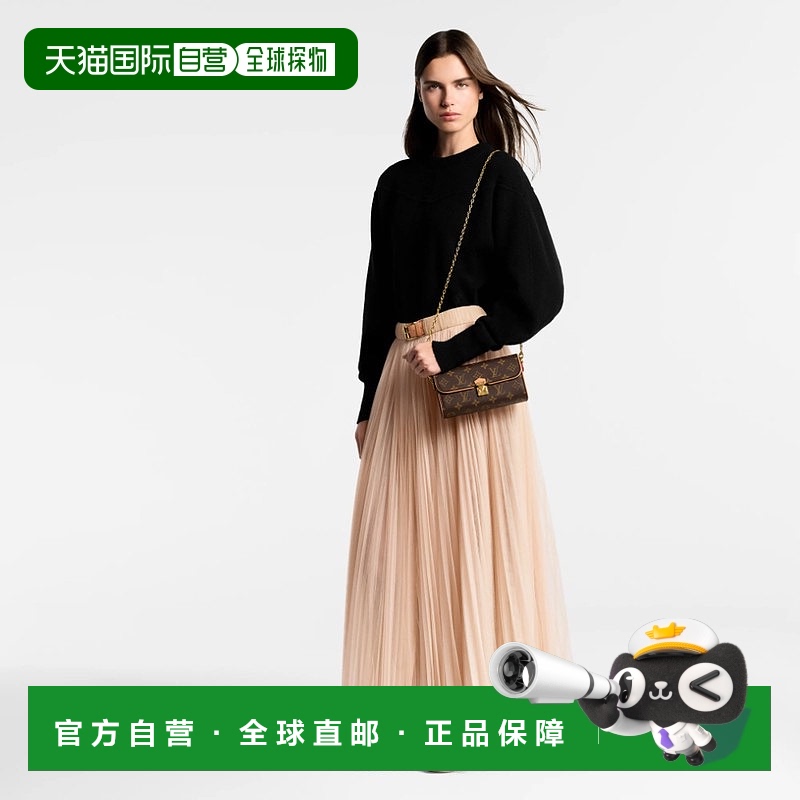 自营1h可退 欧洲直邮LV/路易威登 Camille老花帆布单肩斜挎包