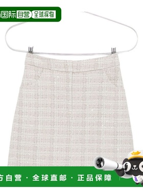 香港直邮Emporio Armani 粗花呢半身裙 EW002275AF14734羊毛