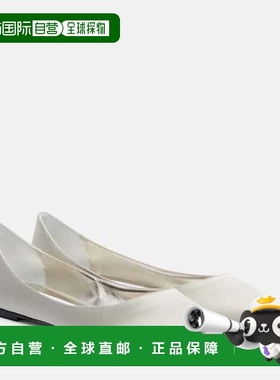 香港直邮Jimmy Choo 周仰杰 女士 Love 绸缎芭蕾舞鞋