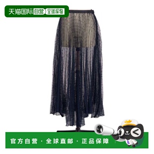 香港直邮Dior 522J04A3042百褶裙a字裙 半透明半身裙