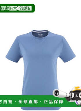 自营欧洲直邮Millet觅乐 CHAMONIX FLOWER 女款T恤 蓝色短袖