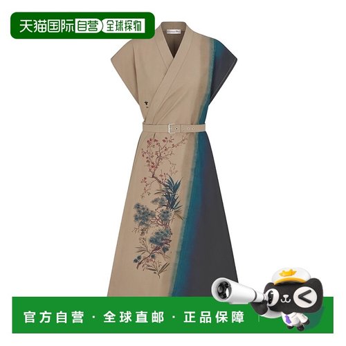 香港直邮Dior 束带连衣裙 547R30A3B20