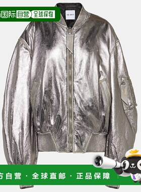 香港直邮The Attico 女士 金属感皮革短夹克 001288