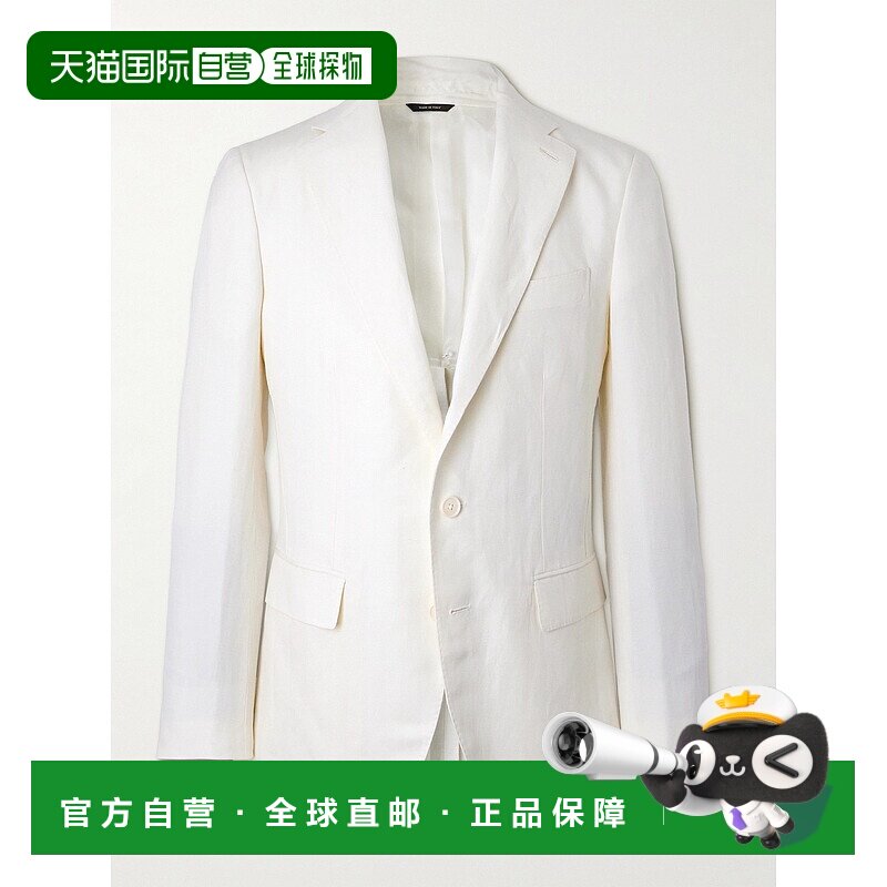 香港直邮Loro Piana 诺悠翩雅 男士 亚麻真丝混纺西装外套 FAN005