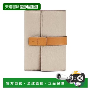 C660S86X01拉链 柔软粒面小牛皮卡包钱包 香港直邮Loewe 小号立式