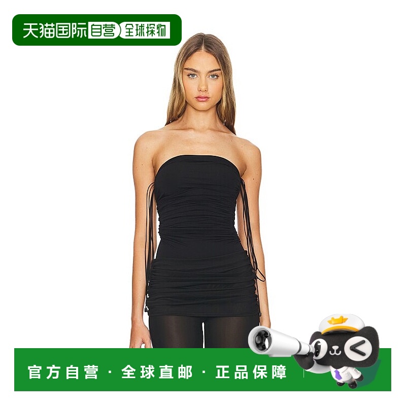 1h可退 香港直邮Wolford 女士 Fatal 垂褶细带连体衣 77107