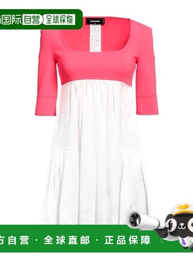 1h可退 香港直邮Dsquared2 二次方 女士 短款连衣裙 red红色 舒适