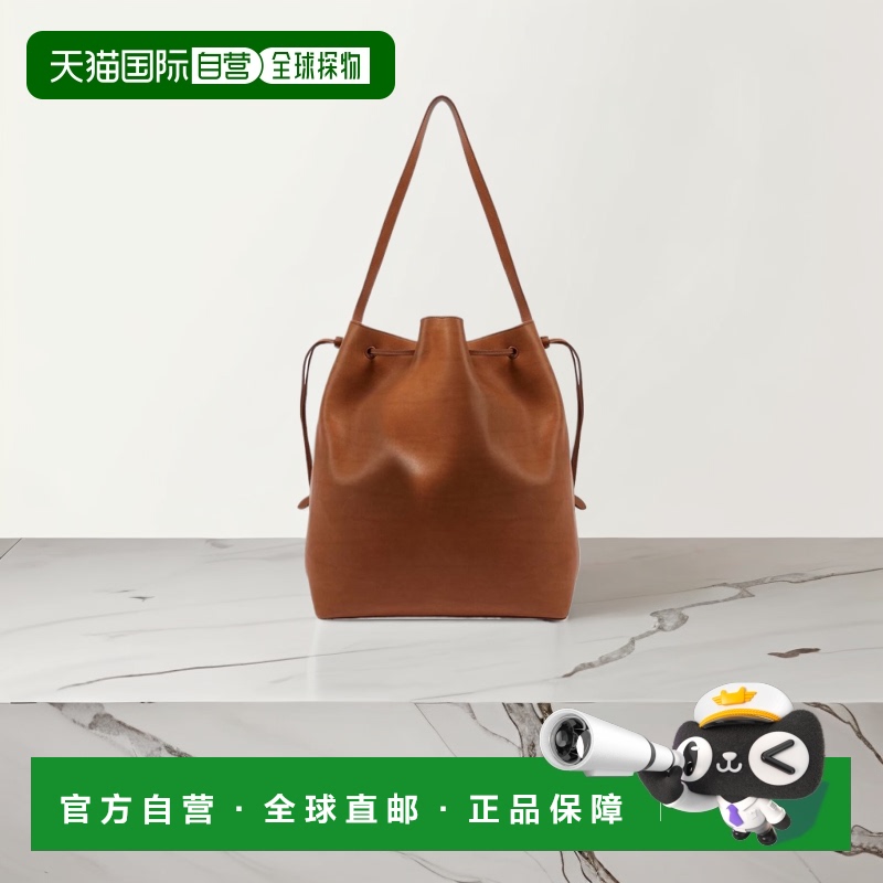 1h可退 香港直邮The Row 女士 Belvedere 皮革手提包 brown棕色