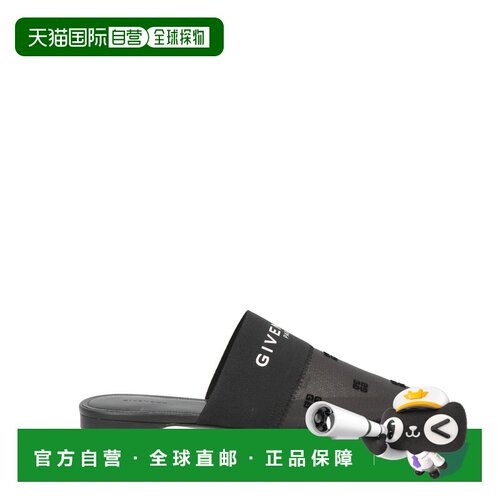 1h可退 香港直邮Givenchy 纪梵希 女士 Mules 木屐 black黑色 舒