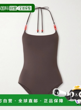 1h可退 香港直邮Staud 女士 Laird 精饰挂脖泳衣 S26R5109SJDCFL