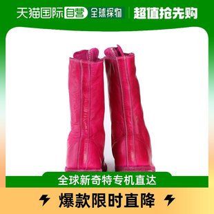 玫红色女士短靴 310 HORSE CO38T 香港直邮GUIDI FULL GRAIN