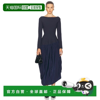 香港直邮Simkhai 女士 Angela 拼块中长连衣裙 5241176C