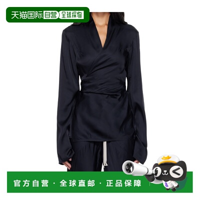 1h可退 Rick Owens 裹身式长袖衬衫 RP02F5230SCH