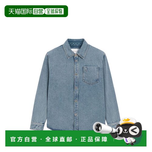 1h可退 香港直邮Ami Paris 男士 AMI DE COEUR 牛仔布衬衫 UJK918