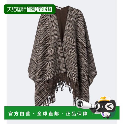 香港直邮Brunello Cucinelli 布内罗 古奇拉利 女士 格纹羊绒披肩