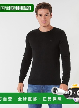欧洲直邮Tom Tailor 男士 FLORET 针织套衫 黑色针织衫