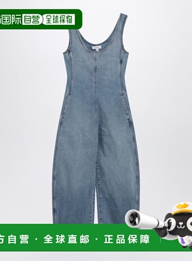 1h可退 香港直邮alaia 女士 ROUNDED 牛仔水洗蓝色连体裤 AA9U004