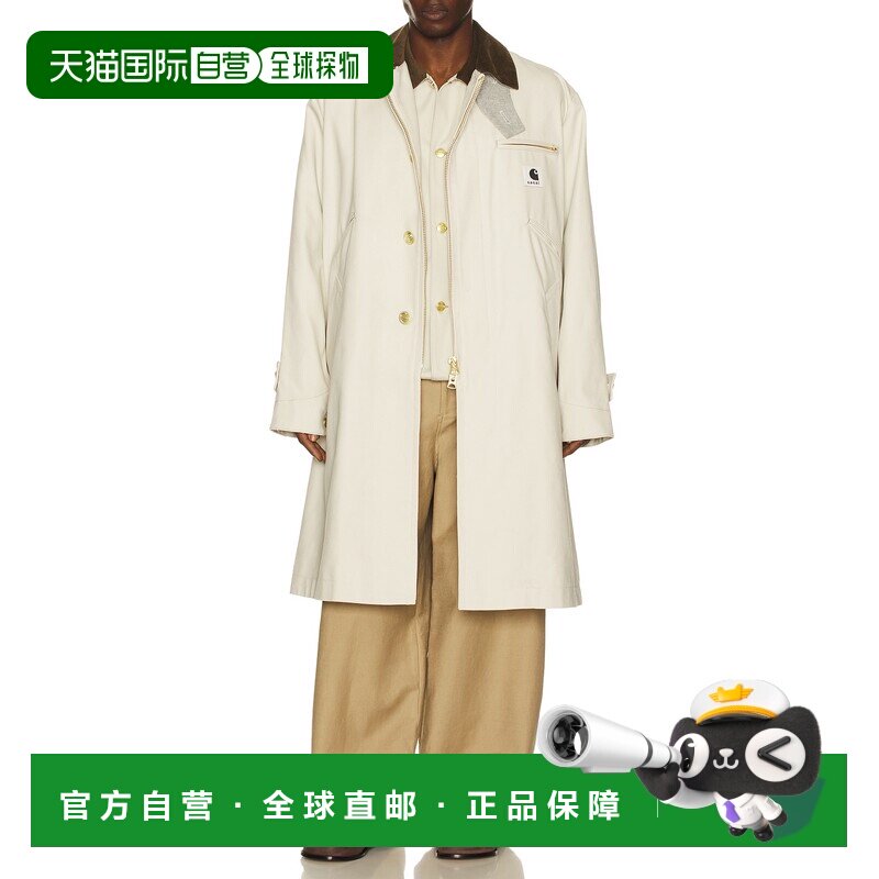 1h可退 香港直邮Sacai 男士 x Carhartt WIP 小鸭图案大衣 260398