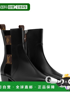 自营1h可退 欧洲直邮LV路易威登 Devon系列女士黑色小牛皮侧面拉