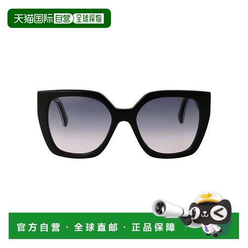 1h可退 香港直邮Gucci 古驰 女士 徽标太阳镜 GG1300S black黑色