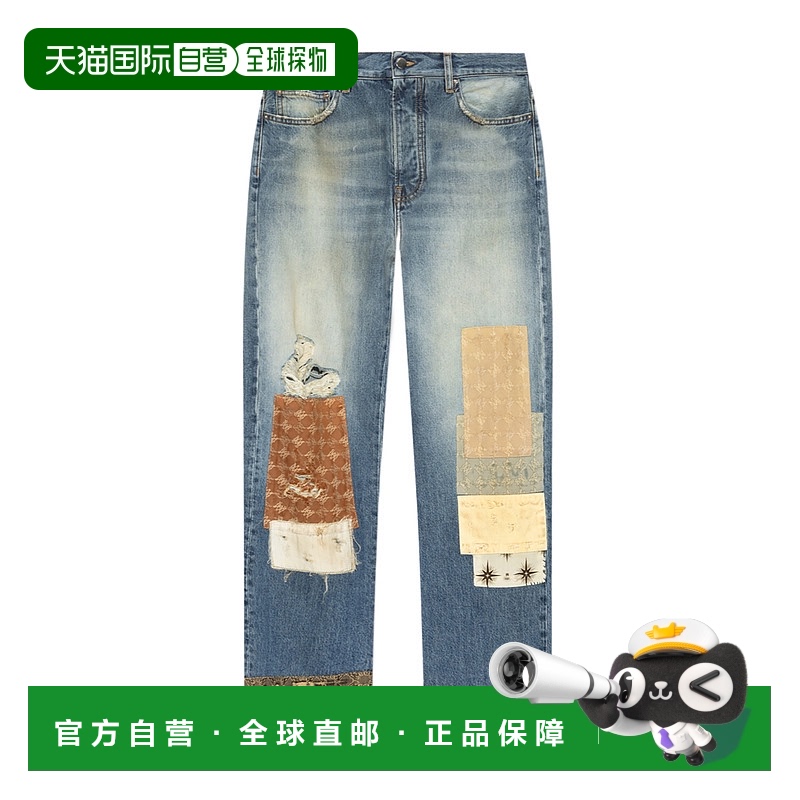 香港直邮Amiri 腰带袢牛仔裤 AMDNGH1072