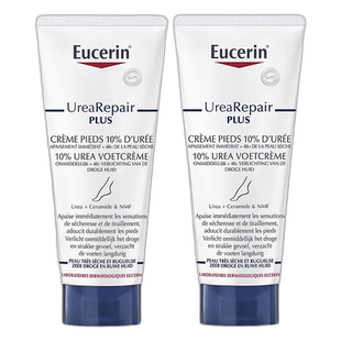 欧洲直邮Eucerin优色林UreaRepair PLUS足霜10%尿素2x100ml正品